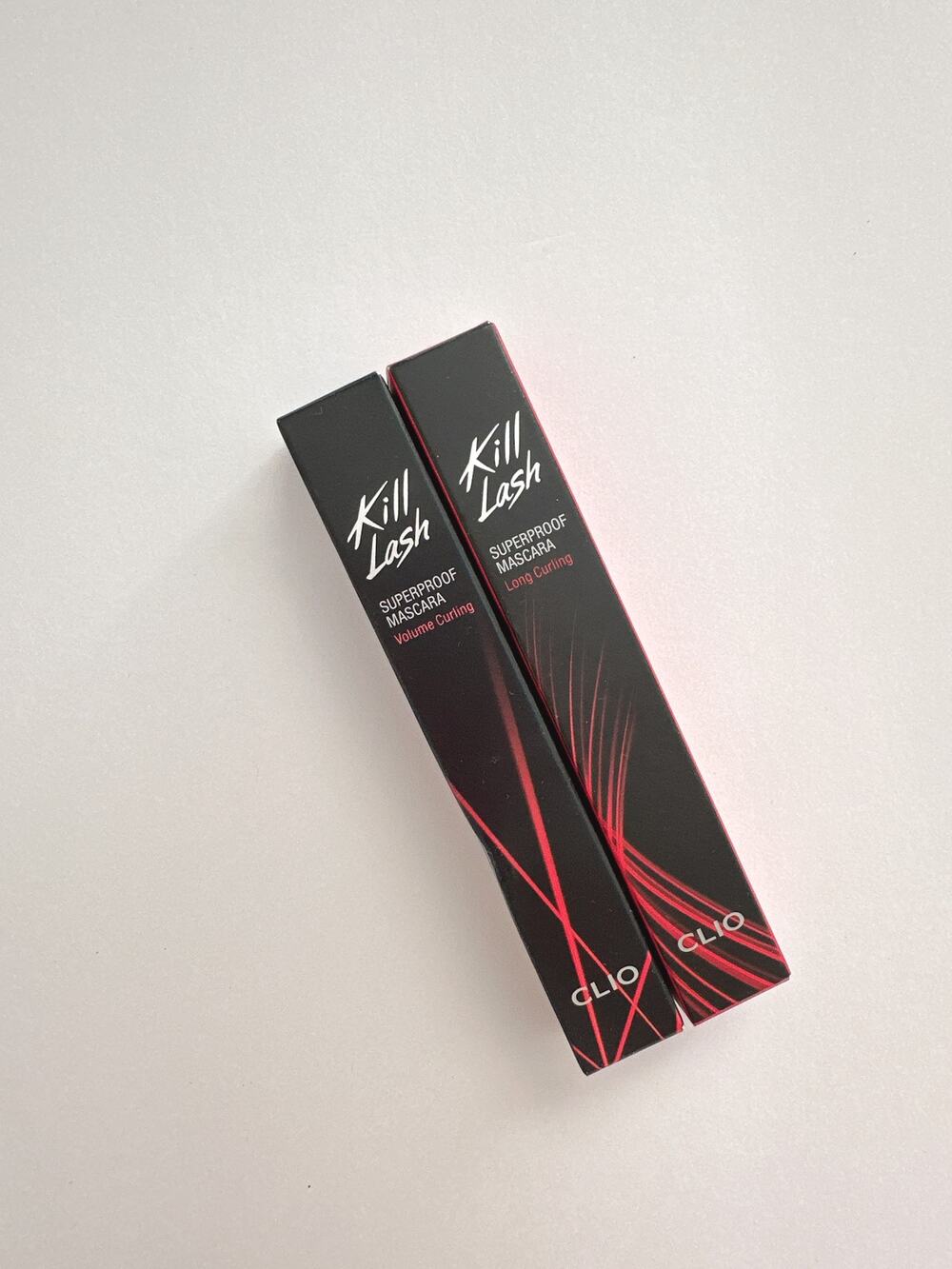 CLIO Kill Lash Superproof Mascara Set 01 Long Curling 02 Volume Curling NIB